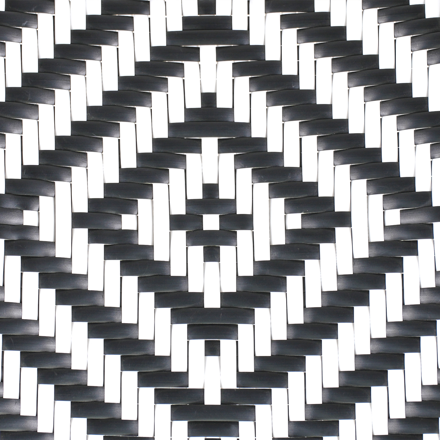 Garden Table Black And White PE Rattan Top 70cm Glass Aluminum Frame Outdoor