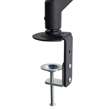 Clap On Single Monitor Arm Aluminum Desk Mount Black
