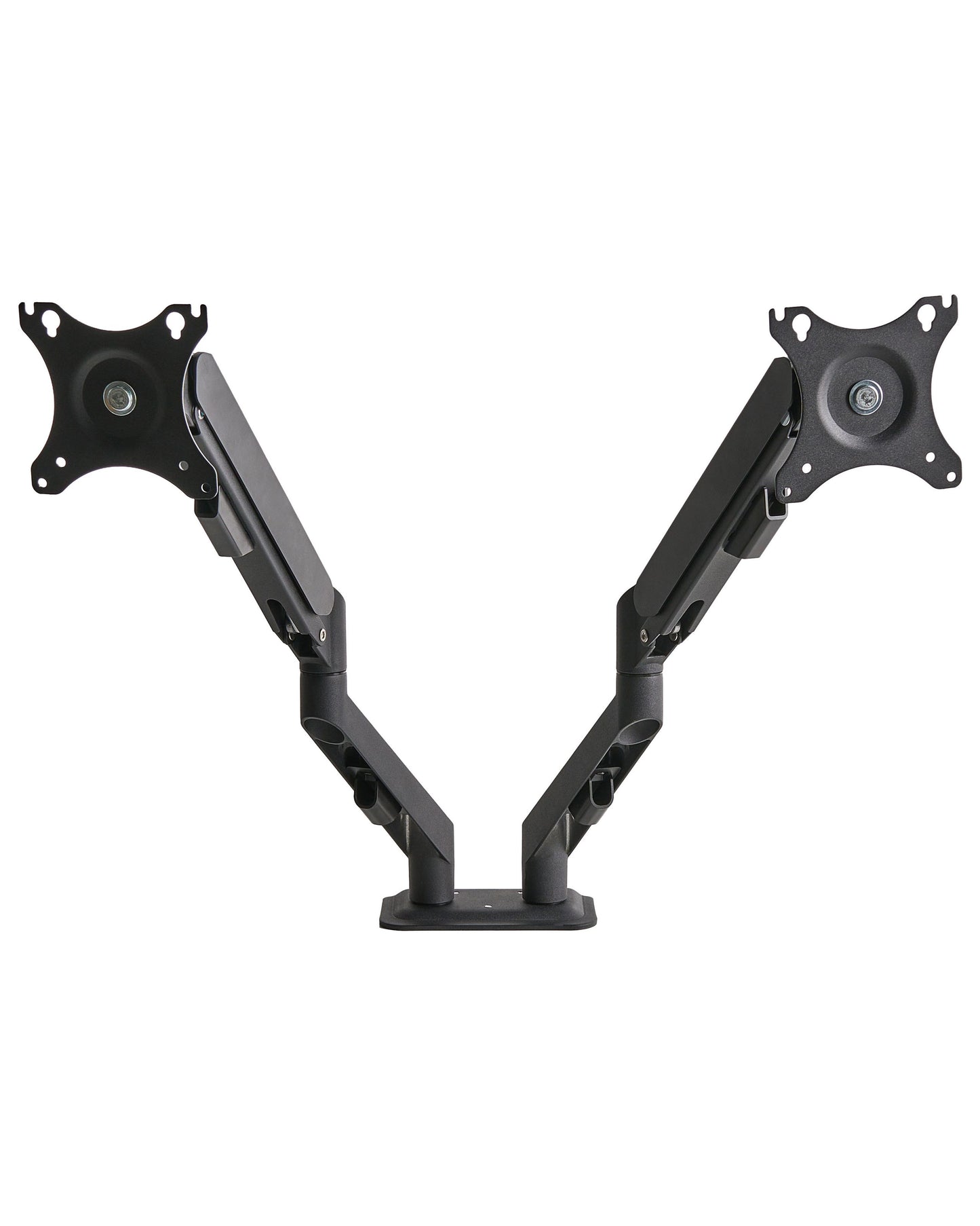 Dual Monitor Arm Aluminium Desk Clamp Rotatable Black