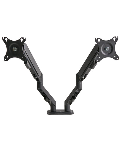 Dual Monitor Arm Aluminium Desk Clamp Rotatable Black
