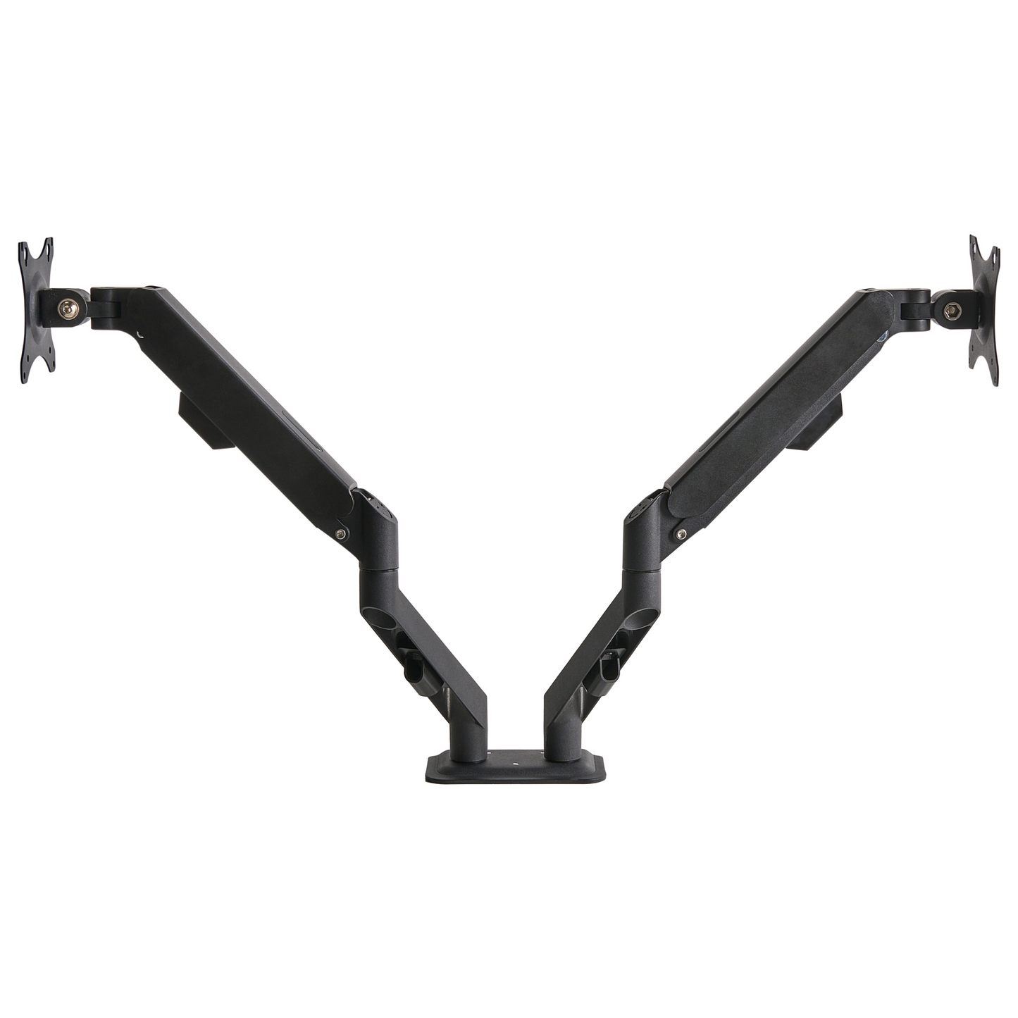 Dual Monitor Arm Aluminium Desk Clamp Rotatable Black