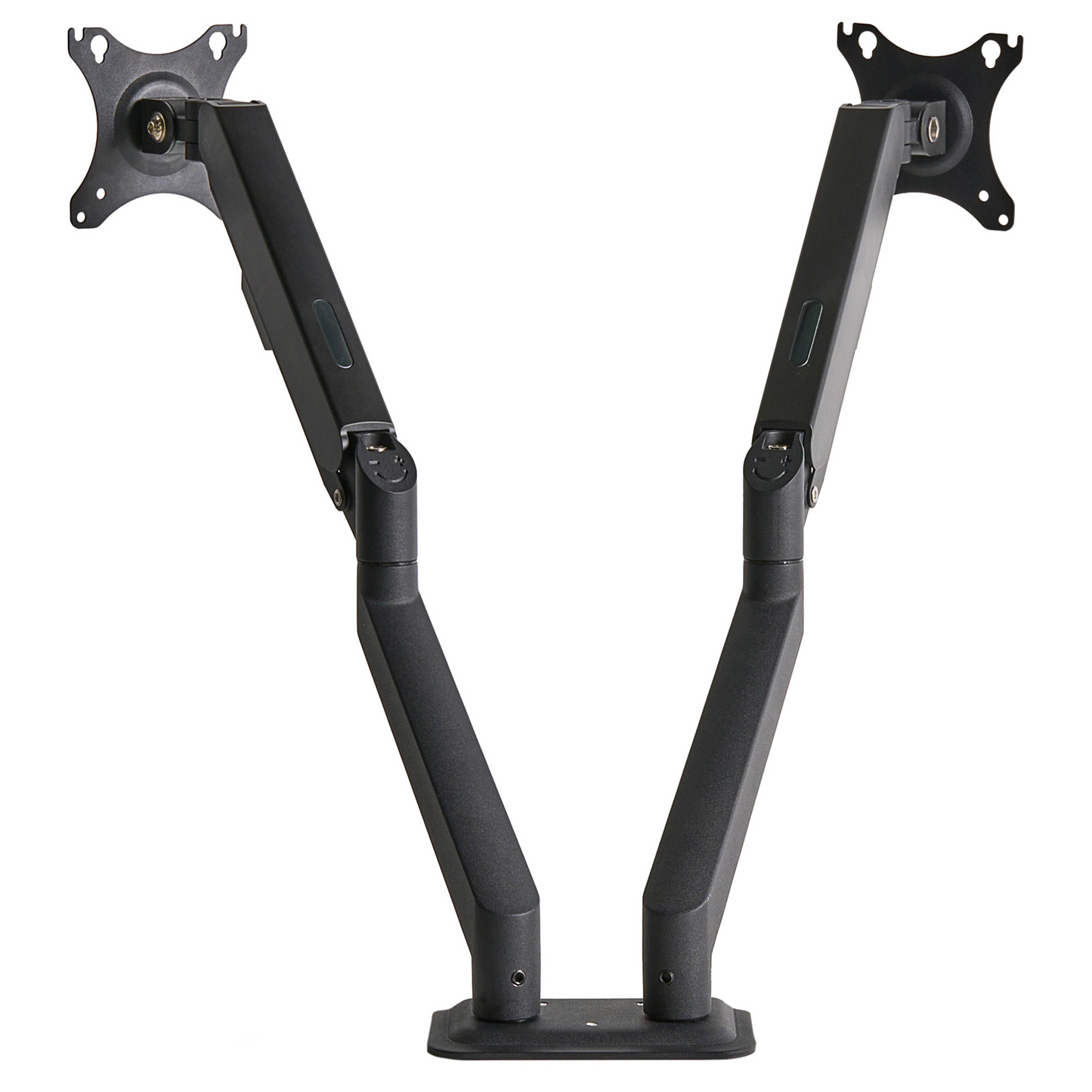 Dual Monitor Arm Aluminium Desk Clamp Rotatable Black