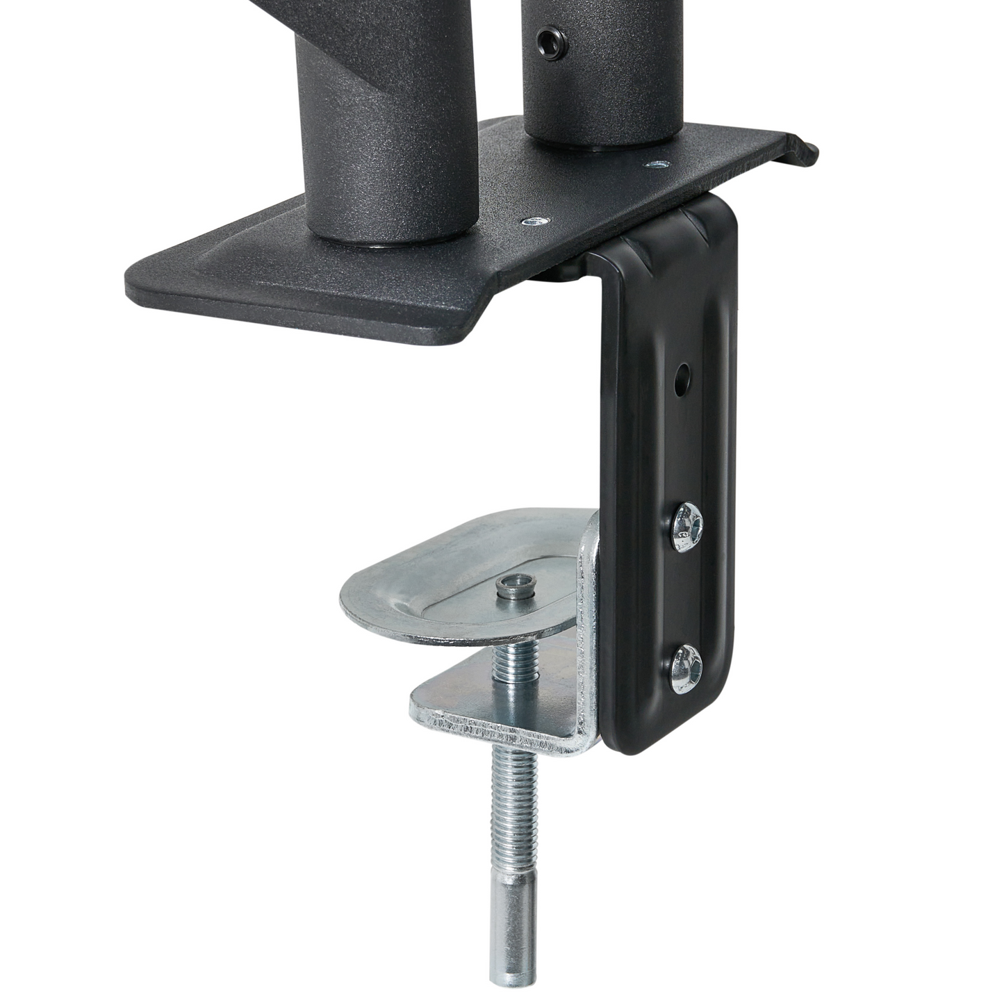 Dual Monitor Arm Aluminium Desk Clamp Rotatable Black