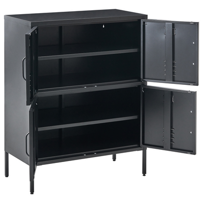 Sideboard Cabinet 4-Door Locker-Style Office Storage
