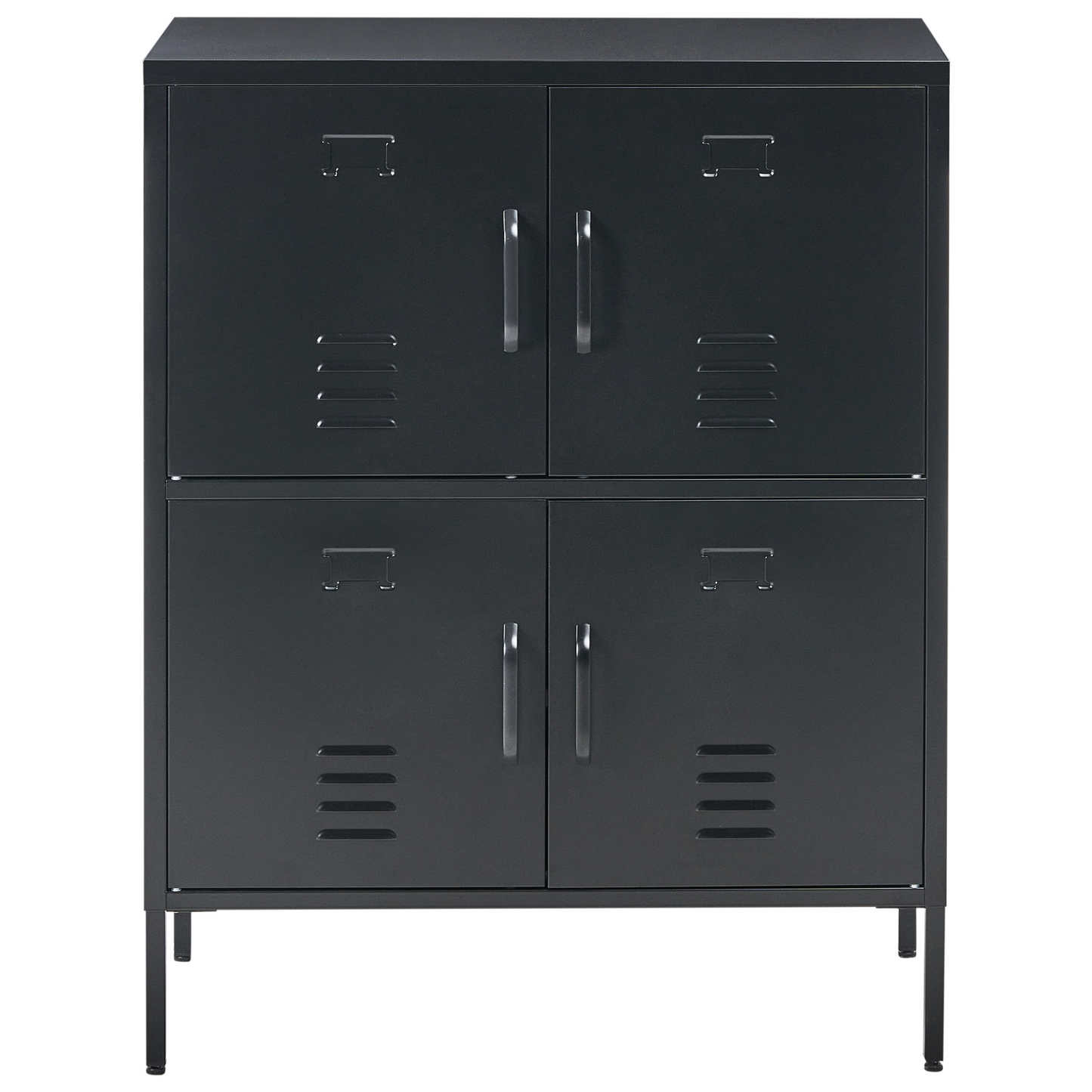 Sideboard Cabinet 4-Door Locker-Style Office Storage