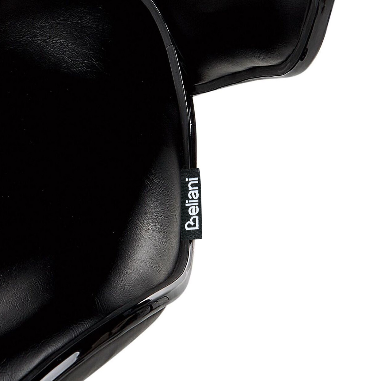 Bar Chairs Set of 2 Black Faux Leather Swivel Gas Lift