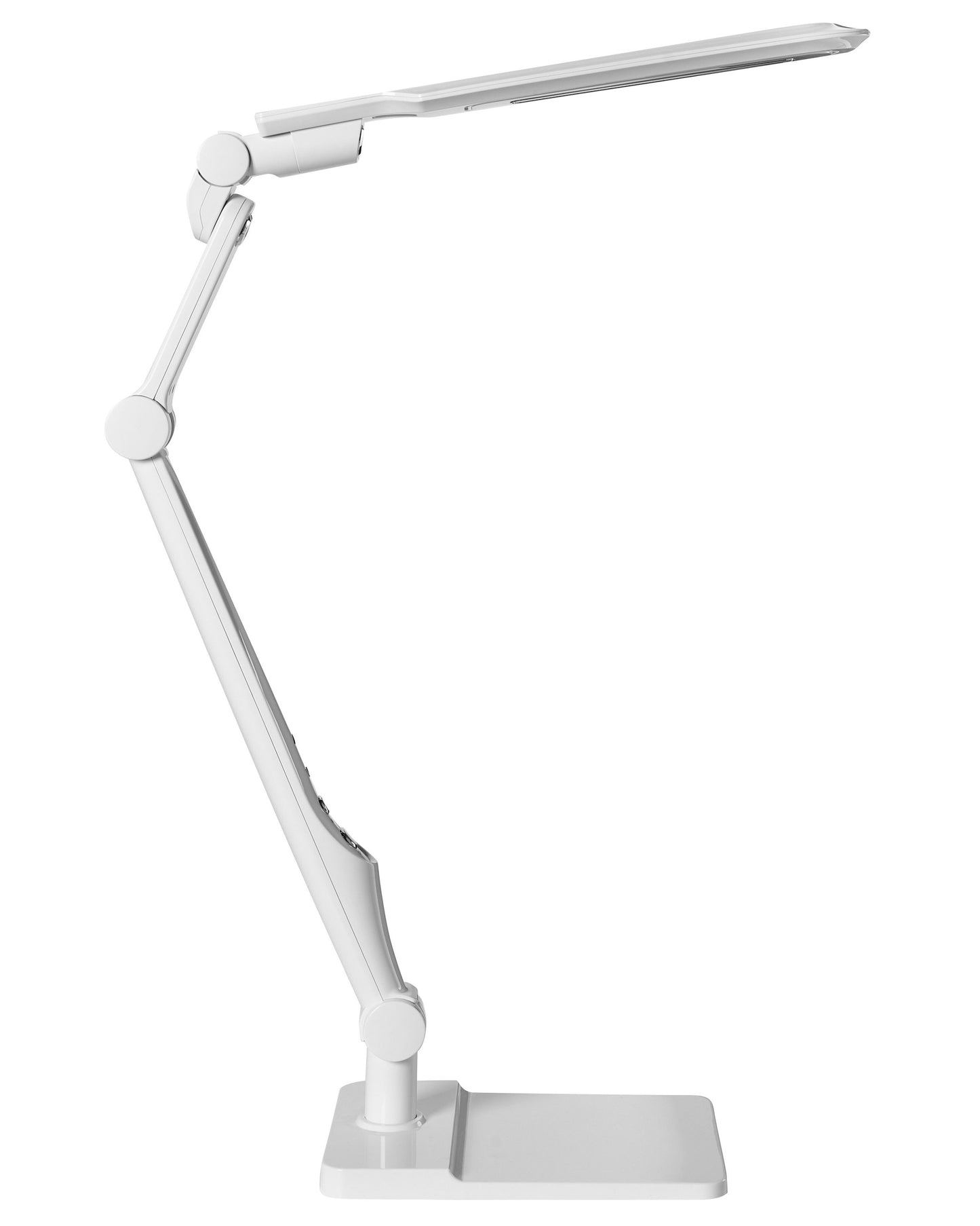 Desk Lamp White With Rotating Arm Stepless Dimmer