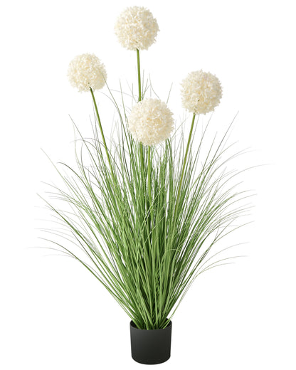 Decor Artificial Potted Plant 120cm Green Grass White Reed