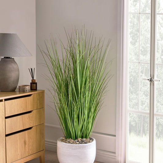 Home Lifelike 120cm Artificial Potted Plant in Black Pot