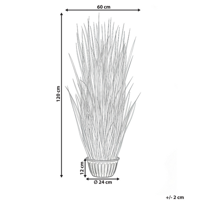 Home Lifelike 120cm Artificial Potted Plant in Black Pot