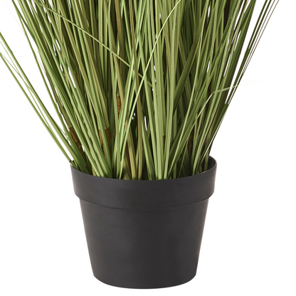 Fox Tail Green Brown Artificial Plant In Black Pot 150cm