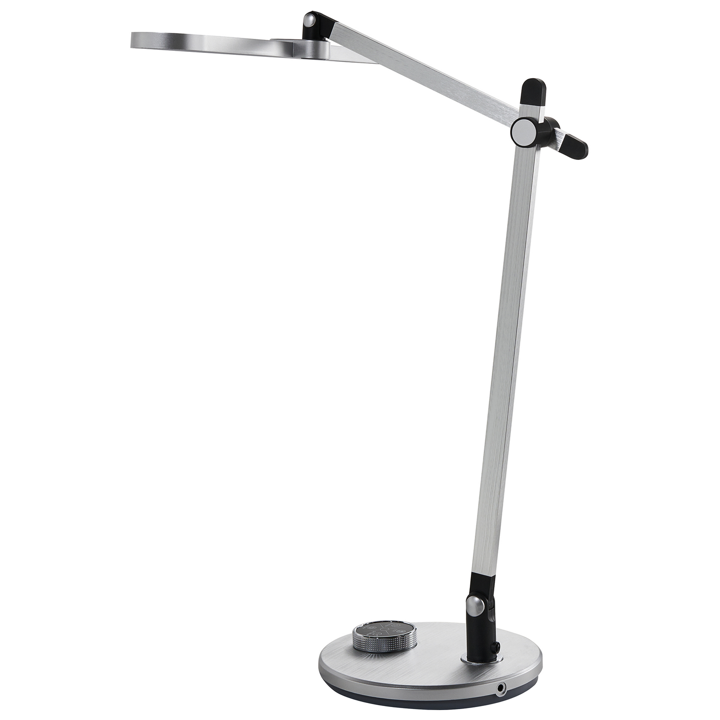 LED Desk Lamp Silver Rotatable Arm Stepless Dimmer CCT Modes