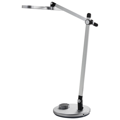 LED Desk Lamp Silver Rotatable Arm Stepless Dimmer CCT Modes