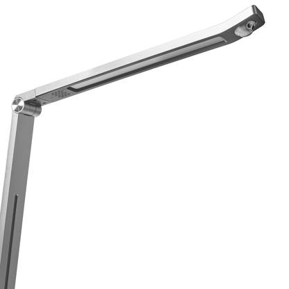 LED Desk Lamp Silver Stepless Dimmer and Motion Sensor