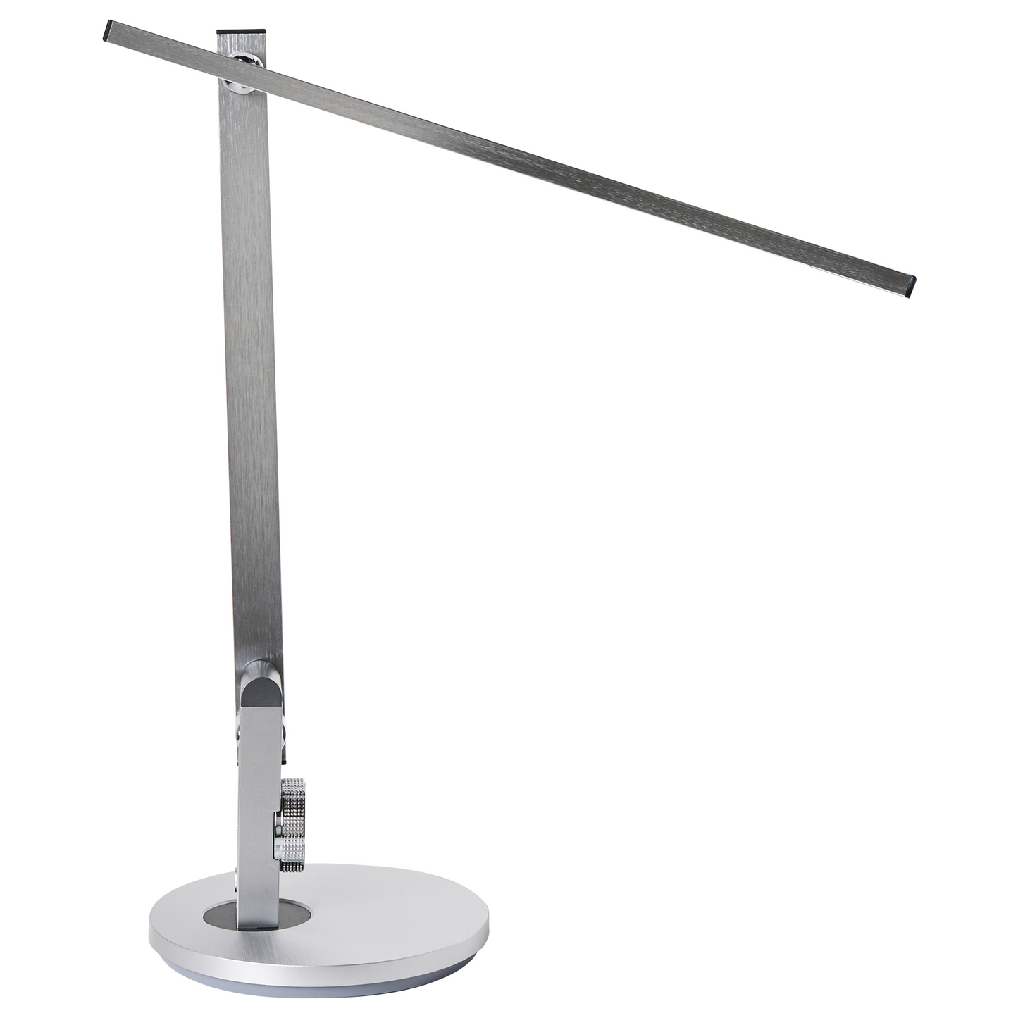 Office Desk Lamp Silver Adjustable Arm Reading Light With 10 Step Dimmer Timer