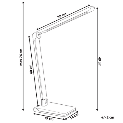 LED Desk Lamp White With Dimmable Brightness And Color Temp