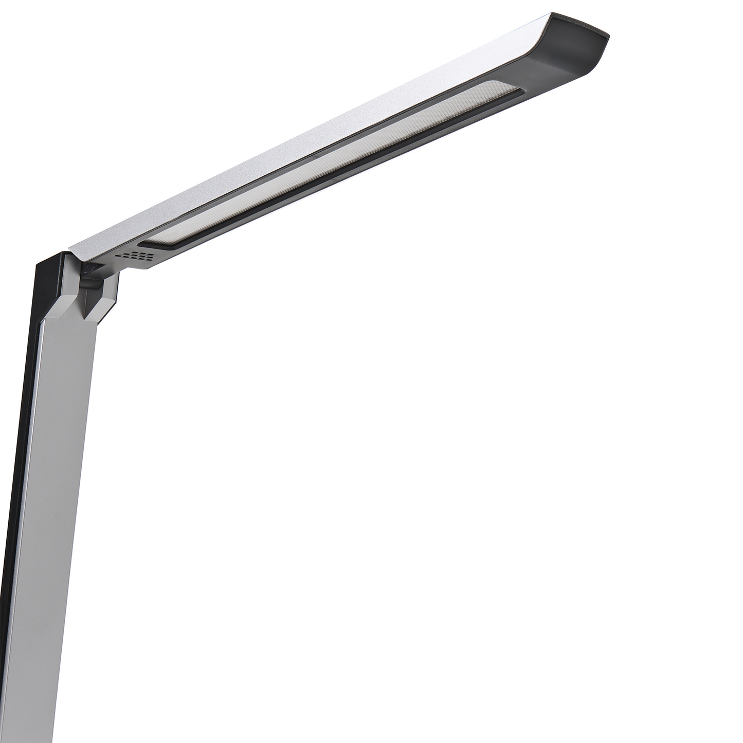 LED Desk Lamp Silver Photocell Auto Brightness Dimmer Color Temperature Control