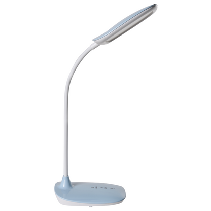 Blue Office Desk Lamp Adjustable Arm Stepless Dimmer CCT