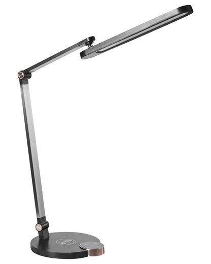 Desk Lamp Black Wireless Charger 3 Temp Modes Stepless Dimmer