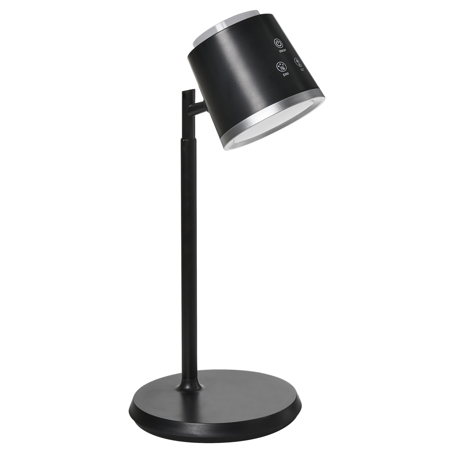 2-In-1 Desk Wall Lamp Black With Detachable Arm Stepless Dimmer