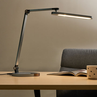 Desk Lamp Grey With Wireless Charging And Stepless Dimmer