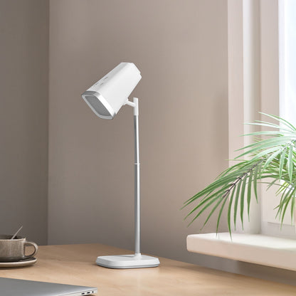 2-In-1 Desk and Wall Lamp White Detachable Arm Stepless Dimmer