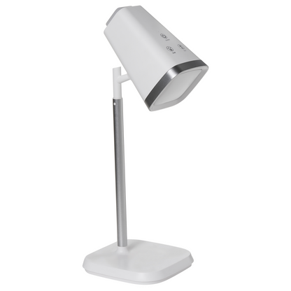 2-In-1 Desk and Wall Lamp White Detachable Arm Stepless Dimmer