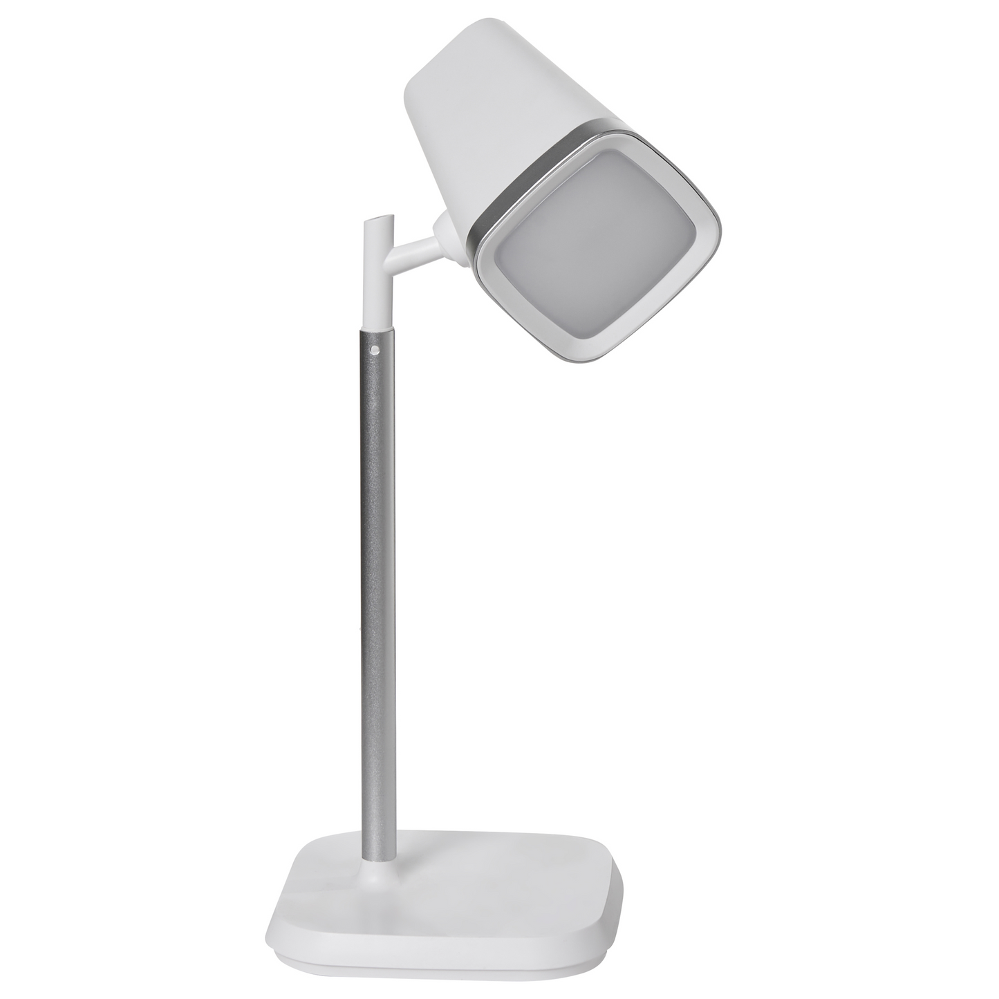 2-In-1 Desk and Wall Lamp White Detachable Arm Stepless Dimmer