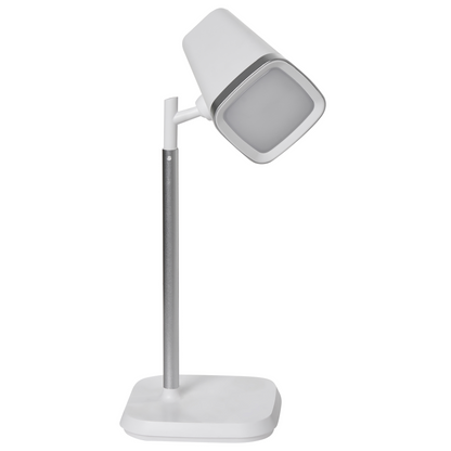 2-In-1 Desk and Wall Lamp White Detachable Arm Stepless Dimmer