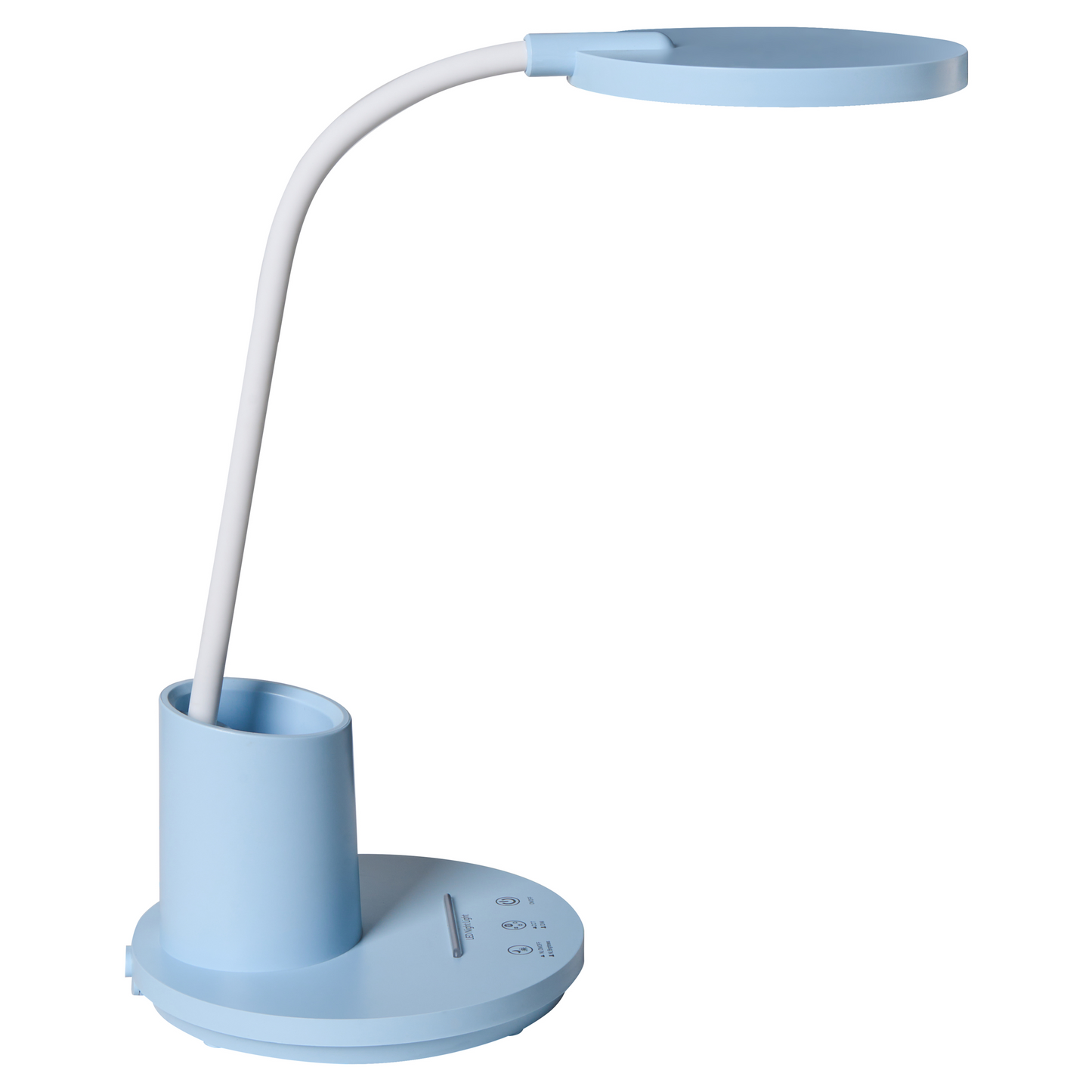Blue Desk Lamp With Adjustable Arm Stepless Dimmer 3 CCT