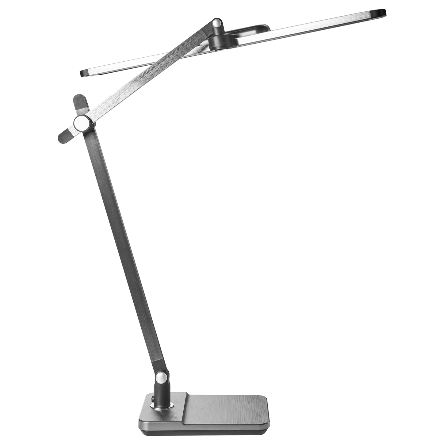 Desk Lamp Grey Adjustable Arm Stepless Dimmer