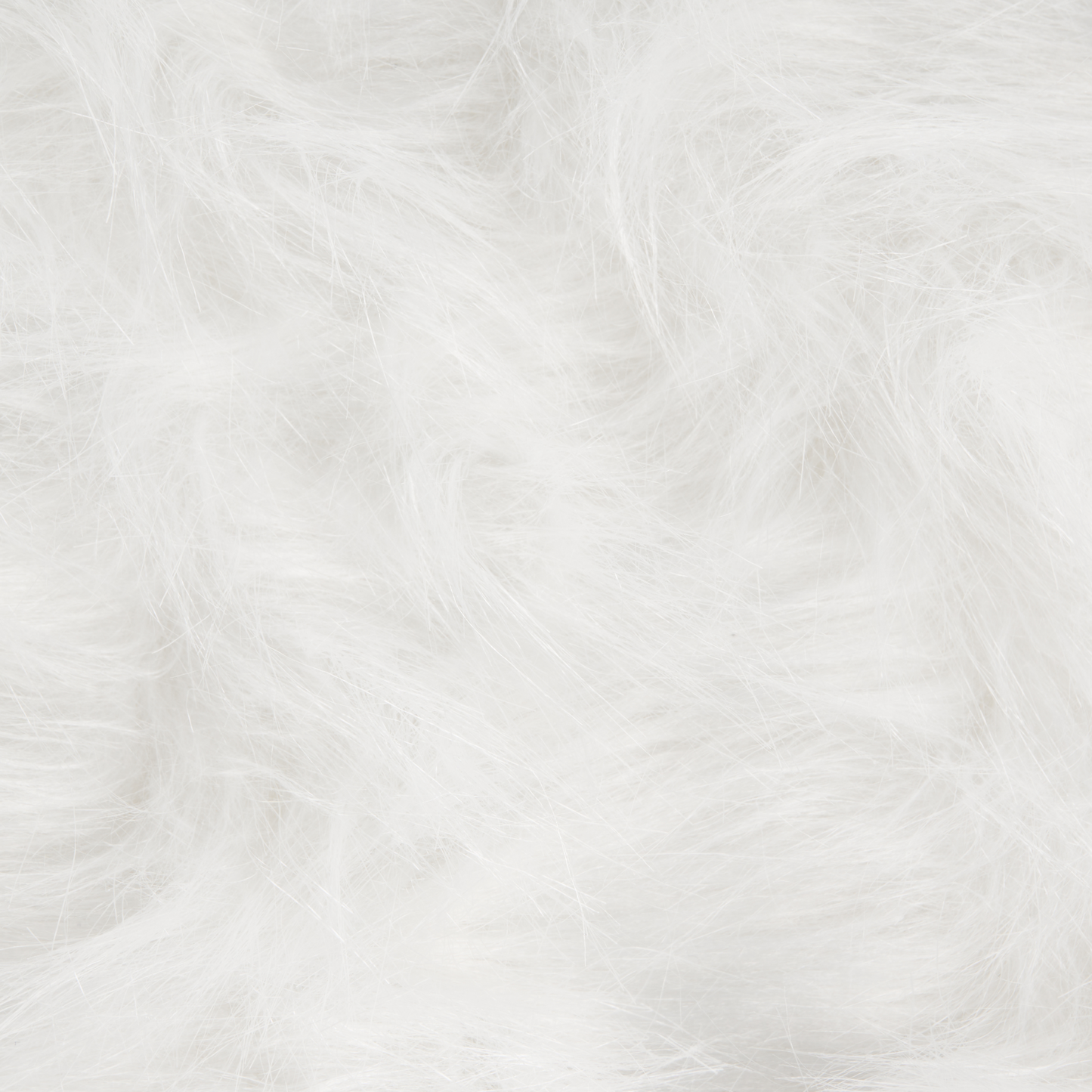 Animal Rhino Kids Stool White Faux Fur With Wooden Legs
