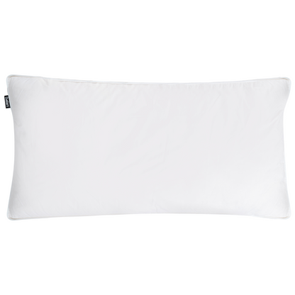 Pillow 2 White Cotton Duck Down Fill 40 x 80cm Medium Soft