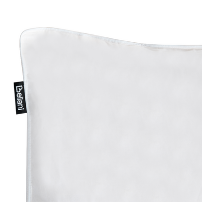 Bed Pillow 40 x 80cm White Cotton Duck Down Medium Soft