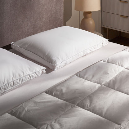 Pillow White Duck Down and Feather Fill 50 x 60 Medium Soft