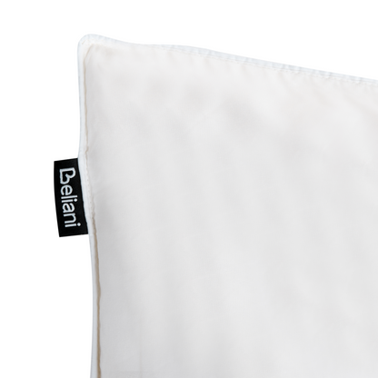 Duck Down Pillow Set 2 Pack 50 x 60cm White Cotton Cover Medium Soft Bedding