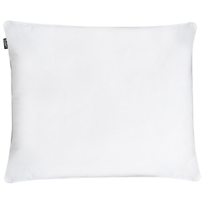Duck Down Pillow Set 2 Pack 50 x 60cm White Cotton Cover Medium Soft Bedding
