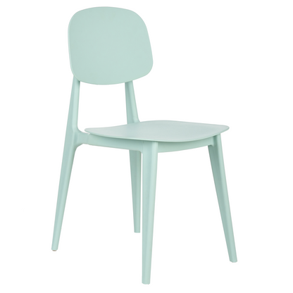 Home Mint Green Set Of 2 Lightweight Polypropylene Chairs