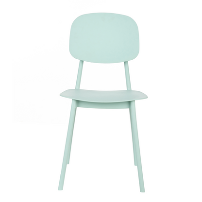 Home Mint Green Set Of 2 Lightweight Polypropylene Chairs