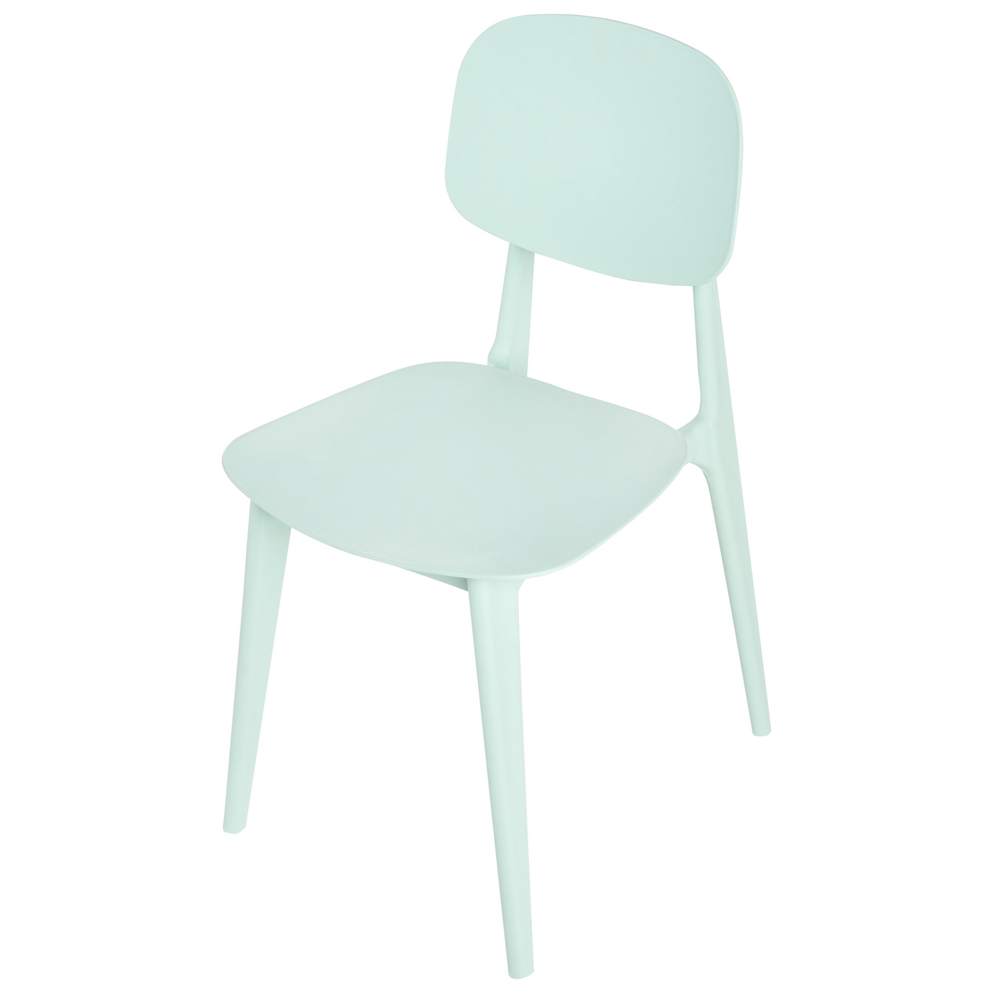 Home Mint Green Set Of 2 Lightweight Polypropylene Chairs