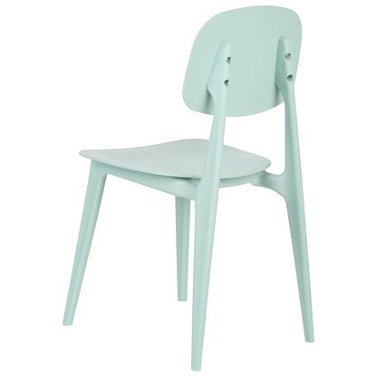 Home Mint Green Set Of 2 Lightweight Polypropylene Chairs