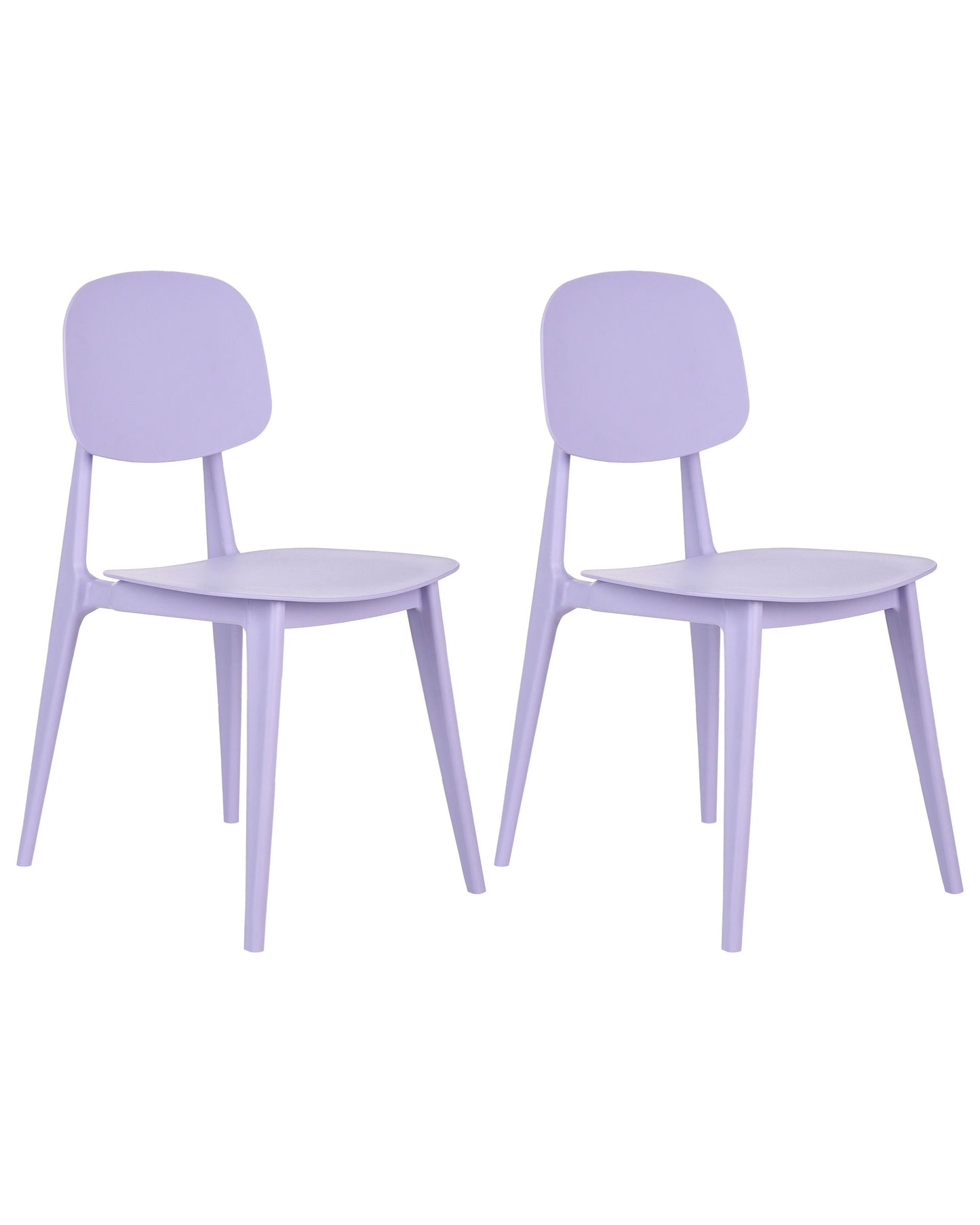 Violet Garden Chairs Set Of 2 Lightweight Weatherproof Polypropylene