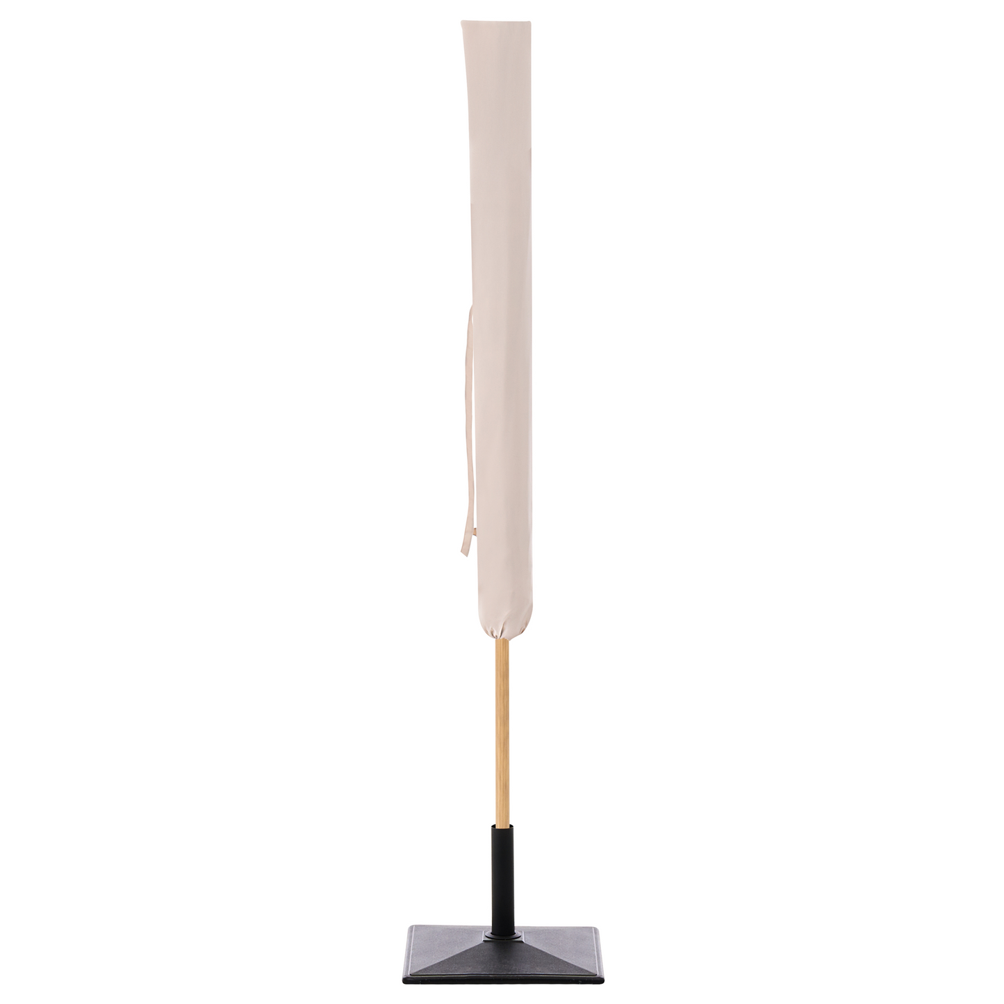 Garden Market Parasol Beige 2.32m Steel Pole Outdoor Shade