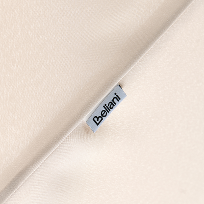 Garden Market Parasol Beige Polyester Fabric With Powder Coated Steel Pole 2.58m UV Resistant