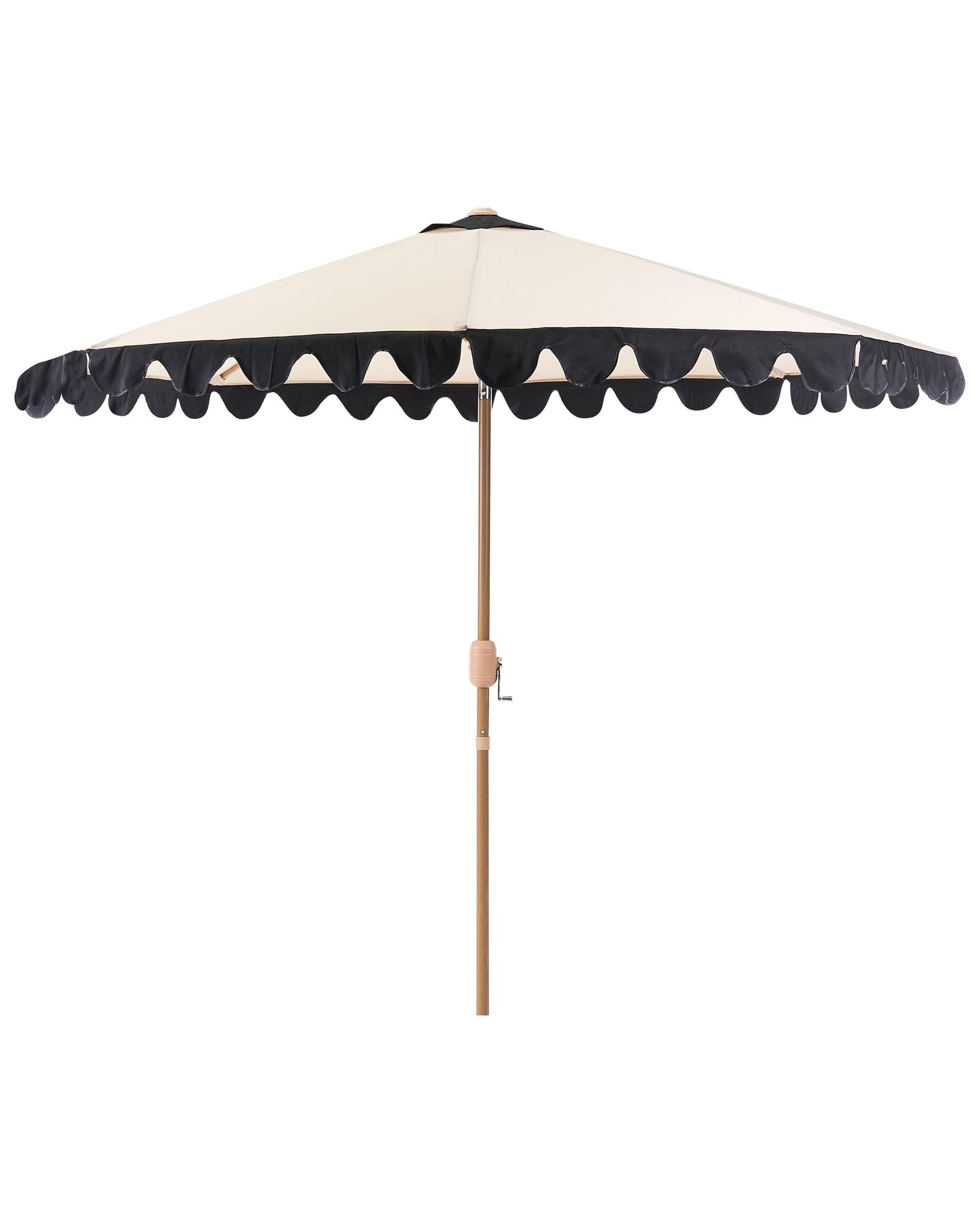 Garden Market Parasol Beige 2.70m Adjustable Canopy Aluminium Pole