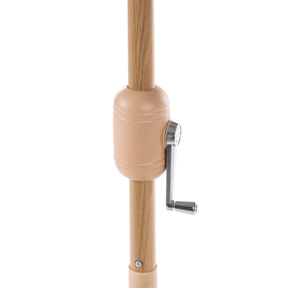 Garden Market Parasol Beige 2.70m Adjustable Canopy Aluminium Pole