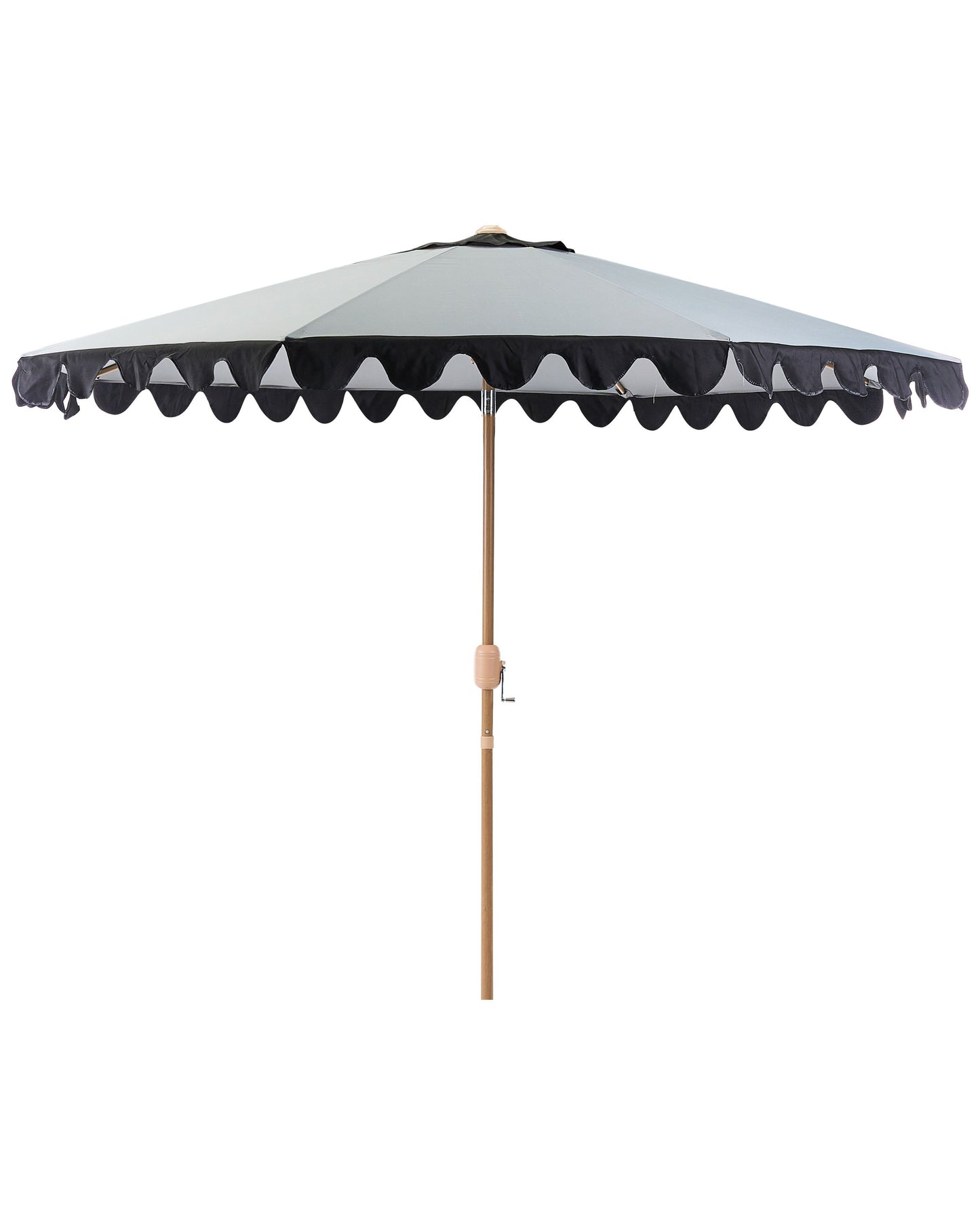 Garden Market Parasol Grey Aluminium Pole 2.70m Adjustable Canopy