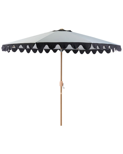 Garden Market Parasol Grey Aluminium Pole 2.70m Adjustable Canopy