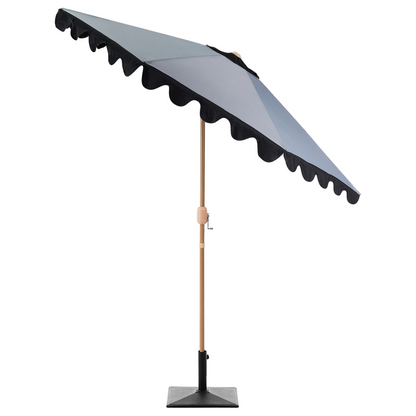 Garden Market Parasol Grey Aluminium Pole 2.70m Adjustable Canopy