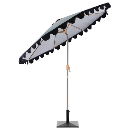 Garden Market Parasol Grey Aluminium Pole 2.70m Adjustable Canopy